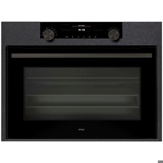 Atag Heteluchtoven inbouw OX46121C Multifunctionele oven, TFT display 2.9", 45cm, Matrix Black Steel