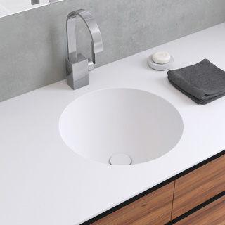 Varicor Lavabo onderbouw UBS 370   Solid White - with overflow