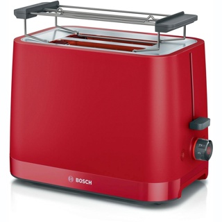 Bosch Broodrooster TAT3M124  Toaster met 2 smalle gleuven, opwarm- en ontdooistand, geïntegreerd verwarmingsrekje,950 W