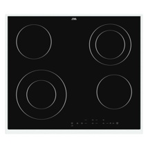 Etna Keramische kookplaat KC360RVS Vitrokeramische kookplaat 4 zones waarvan 2 uitbreidbaar