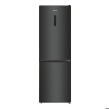 Hisense Vrijstaande combi-bottom koelkast RB424N4EFC Koel-vriescombinatie, No-Frost, MultiAirflow, LED Display, 185x60cm, Zwart