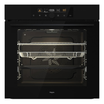 Pelgrim Heteluchtoven inbouw O560MAT  Multifunctionele oven, LED scherm, Centrale knop, 60cm, Matzwart