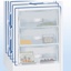 Liebherr Vrijstaande combi-bottom koelkast CUfr 2331 - 2 laden, BxH : 55 x 137cm, FireRed