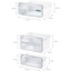 Siemens Inbouw combi-bottom koelkast KI87VVSE0 iQ300 lowFrost, koelzone 200 l, diepvrieszone 70 l****, hyperFresh, mobiele deuren, 177,5