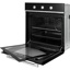 Etna Heteluchtoven inbouw OM165ZT Multifunctionele oven, mechanische timer, 60cm, Zwart glas