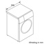 Bosch Wasmachine WGB2440PFG  HC - Serie 8 9 kg, 1400 tr/min., EcoSilence Drive, 4D Wash, Stoom, high LED-display