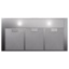 Etna Decoratieve dampkap AB691RVS Wanddampkap, Slimline Blokmodel, LED verlichting, 90cm, Inox