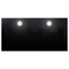 Etna Decoratieve dampkap AB691ZT Wanddampkap, Slimline Blokmodel, LED verlichting, 90cm, Zwart