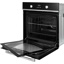 Etna Heteluchtoven inbouw OM272ZT Multifunctionele oven, digitale display, 60cm, Zwart glas
