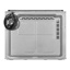 Etna Inbouw combi-microgolfoven CM250RVS  Combi-microgolfoven, Touch control, 45cm, Inox