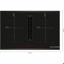 Bosch Kookplaat met afzuiging PXX890D51E   Accent Line HC - Serie 8 80 cm, FlexInd., 4 zones, 2 Flex, DirectSelect Prem. 